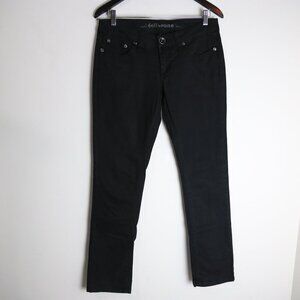Dollhouse Vintage 80s Classic Straight Leg Jet Black Jeans Pants Size 5